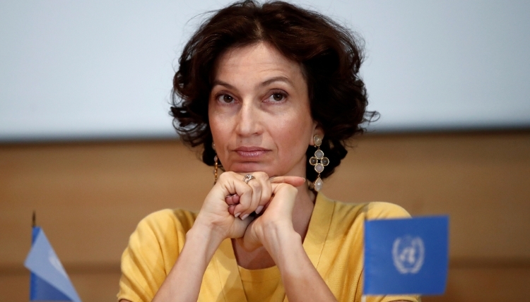 La directrice générale de l'Unesco Audrey Azoulay.
