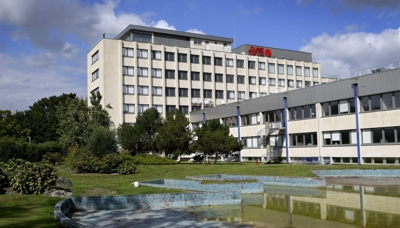 Le siège du journal Ouest-France, à Chantepie, près de Rennes.

