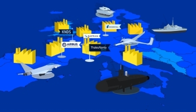 La Lettre décrypte la gigantesque partie de Monopoly à laquelle se livrent la DGA, Safran, Airbus, FN Browning, KNDS, SAAB et Rheinmetall pour faire émerger les champions européens de la défense.