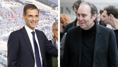Rodolphe Saadé, PDG de CMA CGM (à gauche) et Xavier Niel, fondateur de Free.
