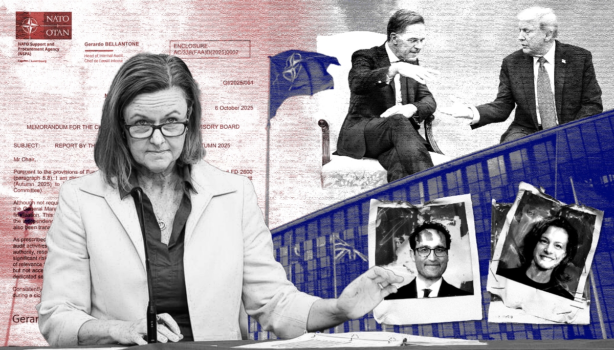 Stacy Cummings, Mark Rutte, Donald Trump, Gerardo Bellantone, Geneviève Machin.