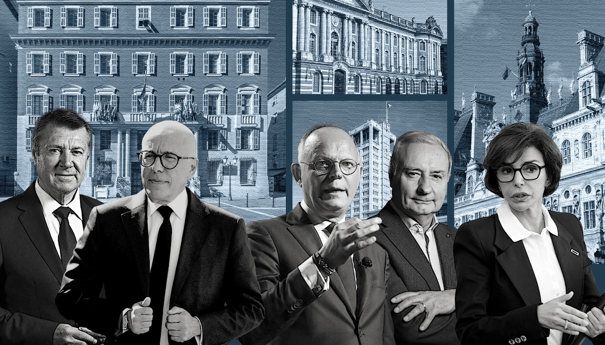 Christian Estrosi, Éric Ciotti, Édouard Philippe, Jean-Luc Moudenc et Rachida Dati.