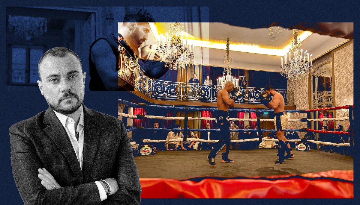 Le gestionnaire de fortune Cyril Dubreuil a organisé le 18 mars un combat de kick-boxing au Plaza Athénée.