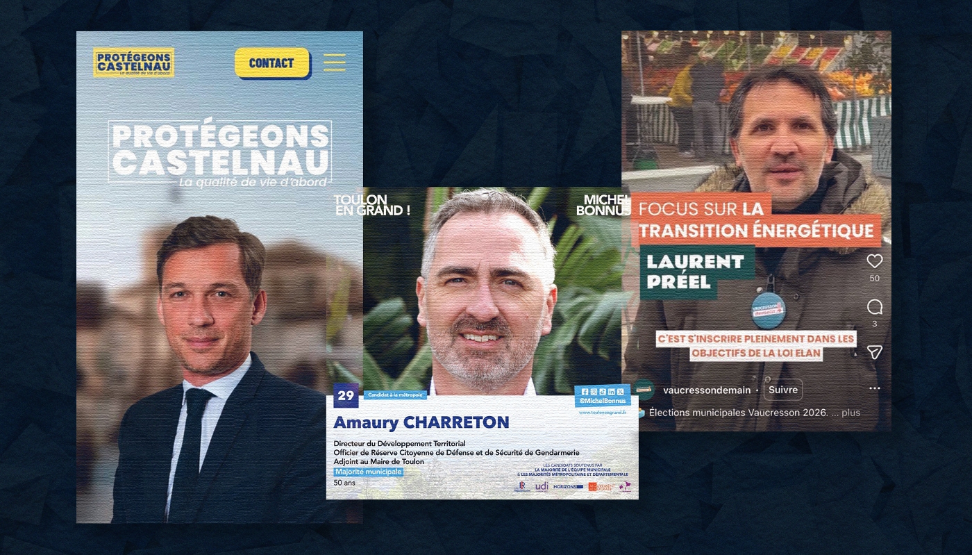 Julien Miro, Amaury Charreton et Laurent Préel sont en lice pour les municipales.
