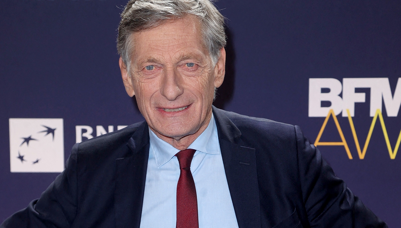 Nicolas de Tavernost, lors de la 20e cérémonie des BFM Awards, au Grand Palais à Paris, le 13 janvier 2025.