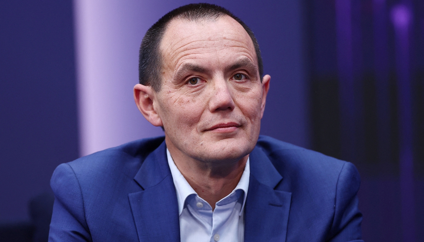 Guillaume Texier, PDG du groupe Rexel, au sommet Adopt AI au Grand Palais à Paris, le 25 novembre 2025.