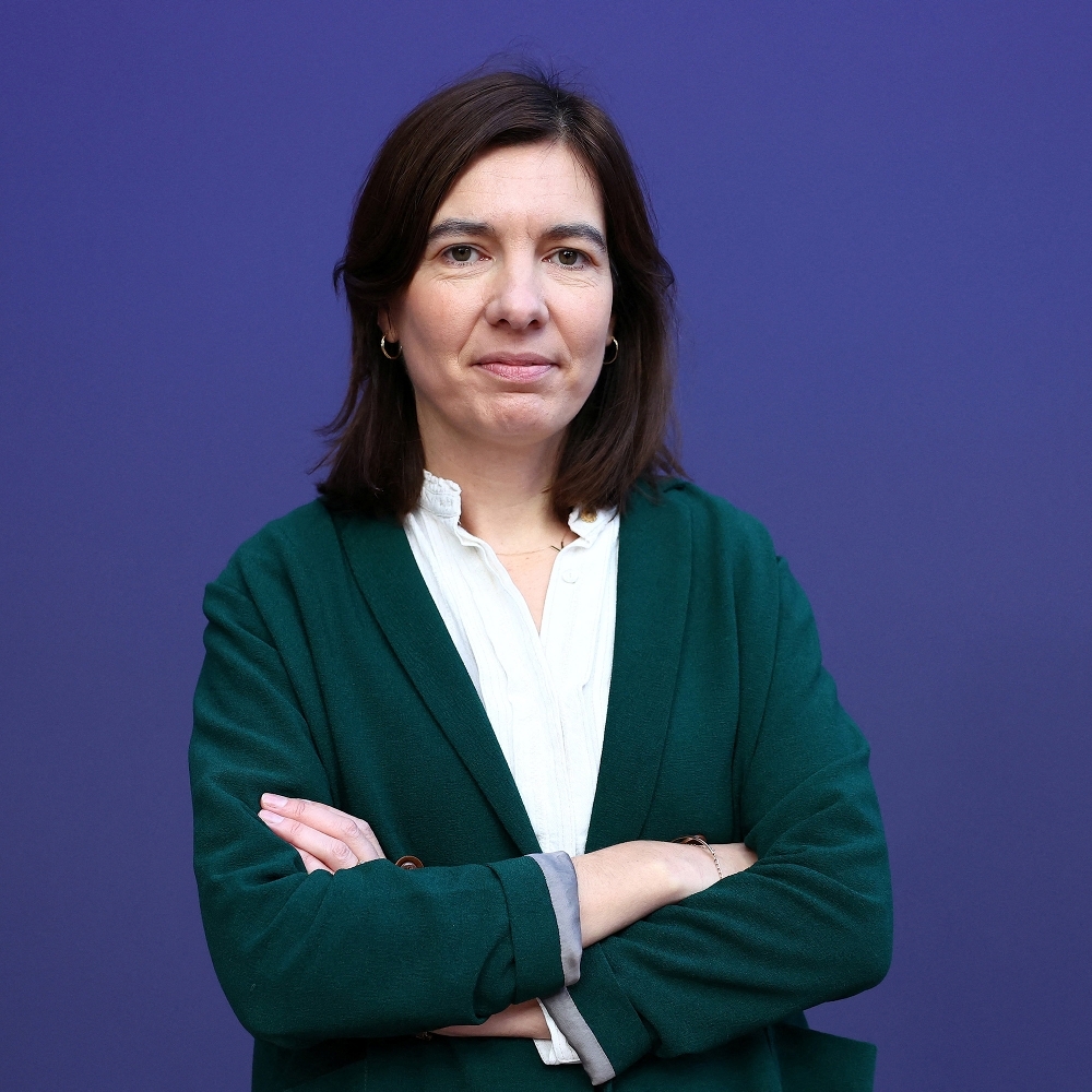 Marie-Aude Thépaut, directrice générale de CNP Assurances, au Grand Palais à Paris, le 26 novembre 2025.