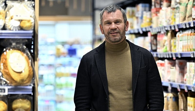 Le président du groupement Les Mousquetaires, Thierry Cotillard.