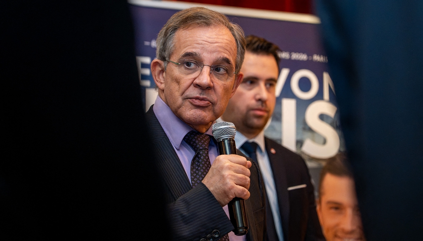 Thierry Mariani, candidat du RN à la mairie de Paris, le 15 janvier 2026.