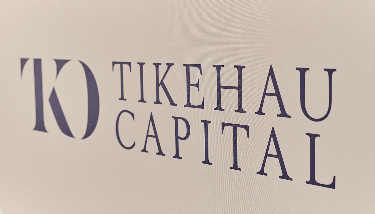 Logo de Tikehau Capital, lors de son assemblee générale annuelle, en mai 2025.