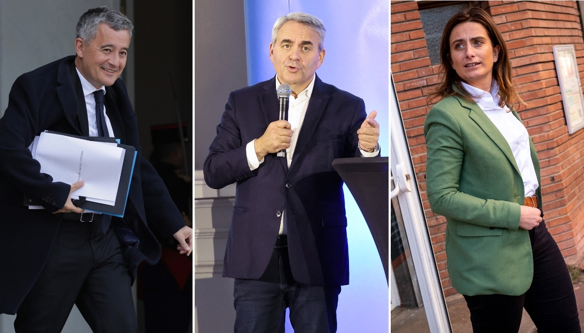 Gérald Darmanin, Xavier Bertrand et Marine Tondelier.