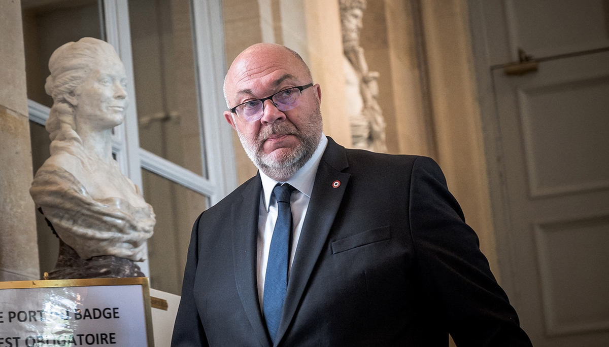 Stéphane Travert, dans la salle des quatre colonnes, le 6 juillet 2022.