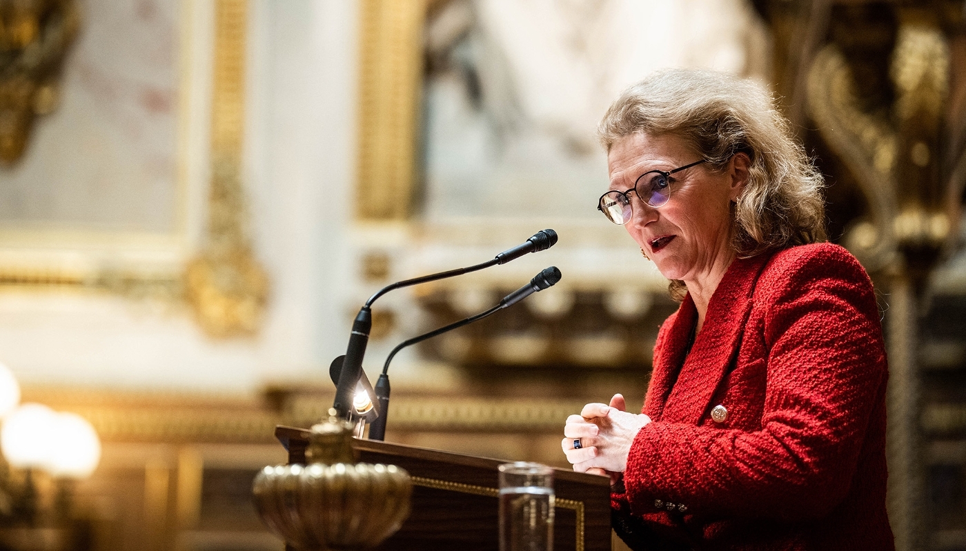 Sylvie Vermeillet, au Sénat, le 2 mars 2023.
