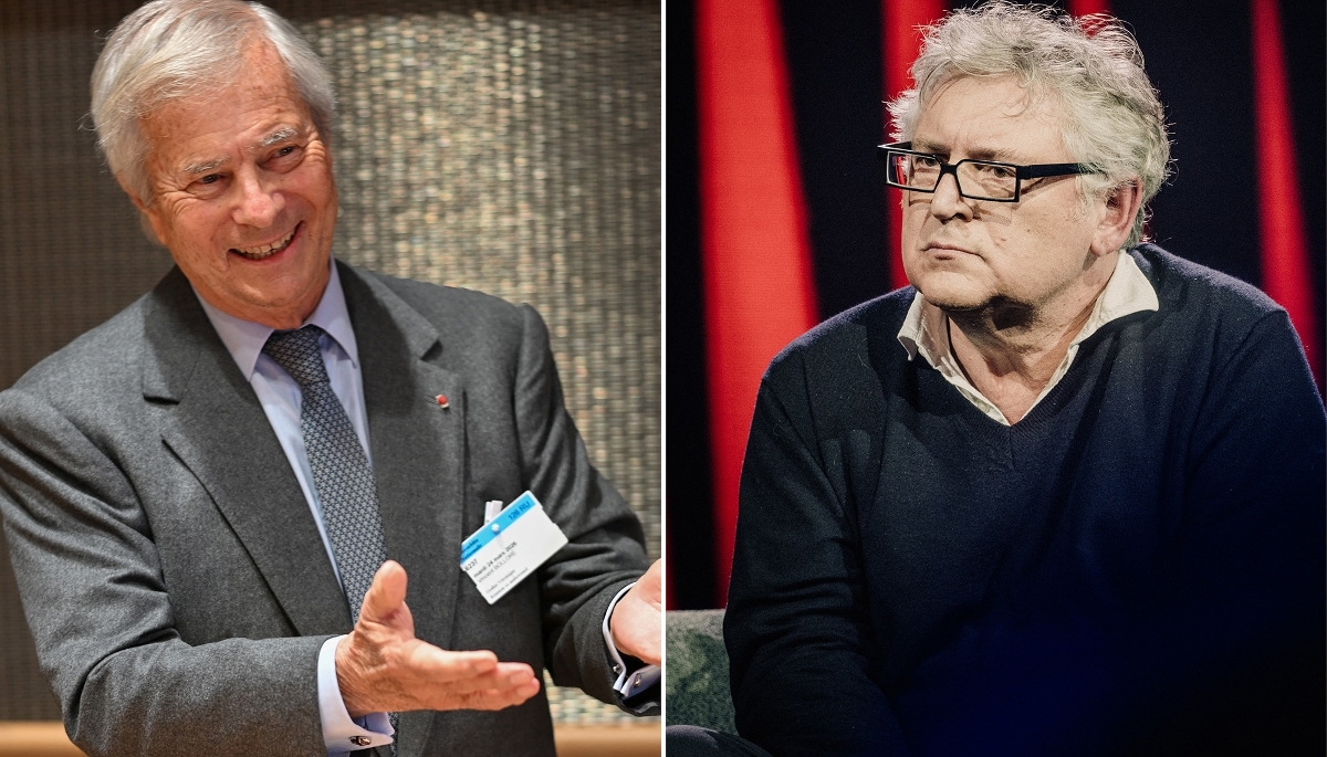 Vincent Bolloré et Michel Onfray.