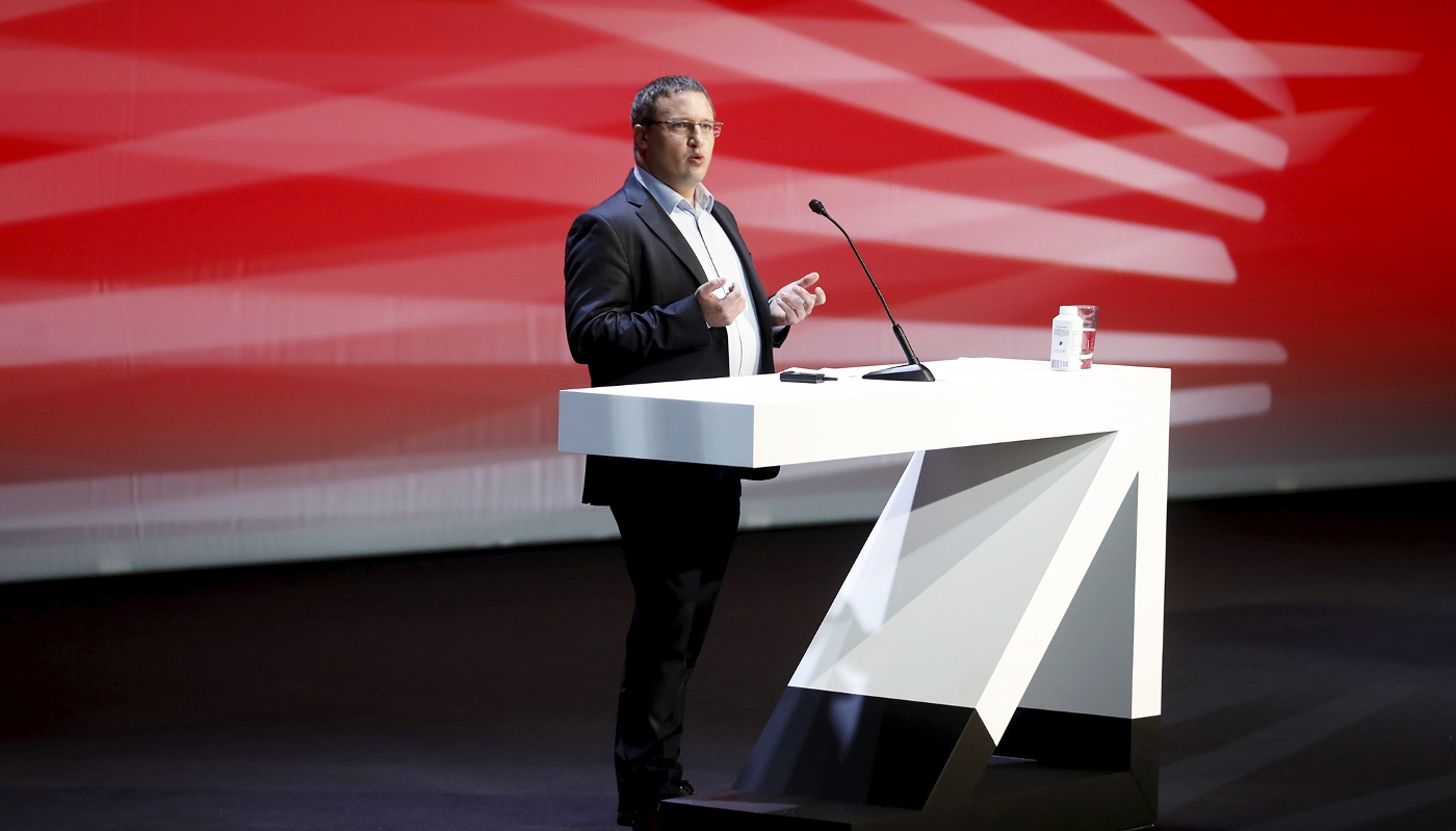 Vincent Strubel, aux Assises de la cybersecurité de Monaco, le 11 octobre 2023.