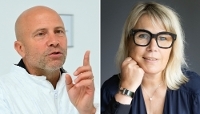 Charles Wolf, président d'Initiative Pharma, et Karine Pinon, présidente de MedFrance.