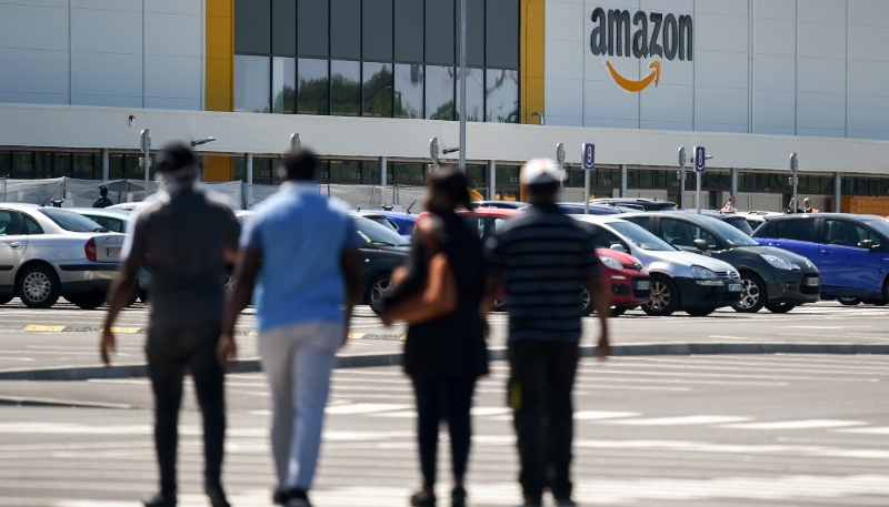 Le site Amazon de Brétigny-sur-Orge (Essonne).