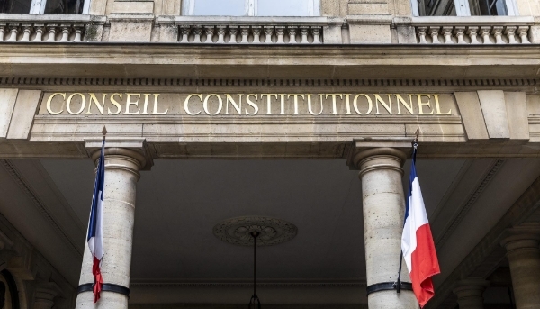 L'entrée du Conseil constitutionnel à Paris.