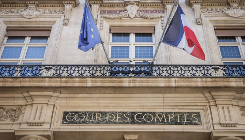 La Cour des comptes à Paris.