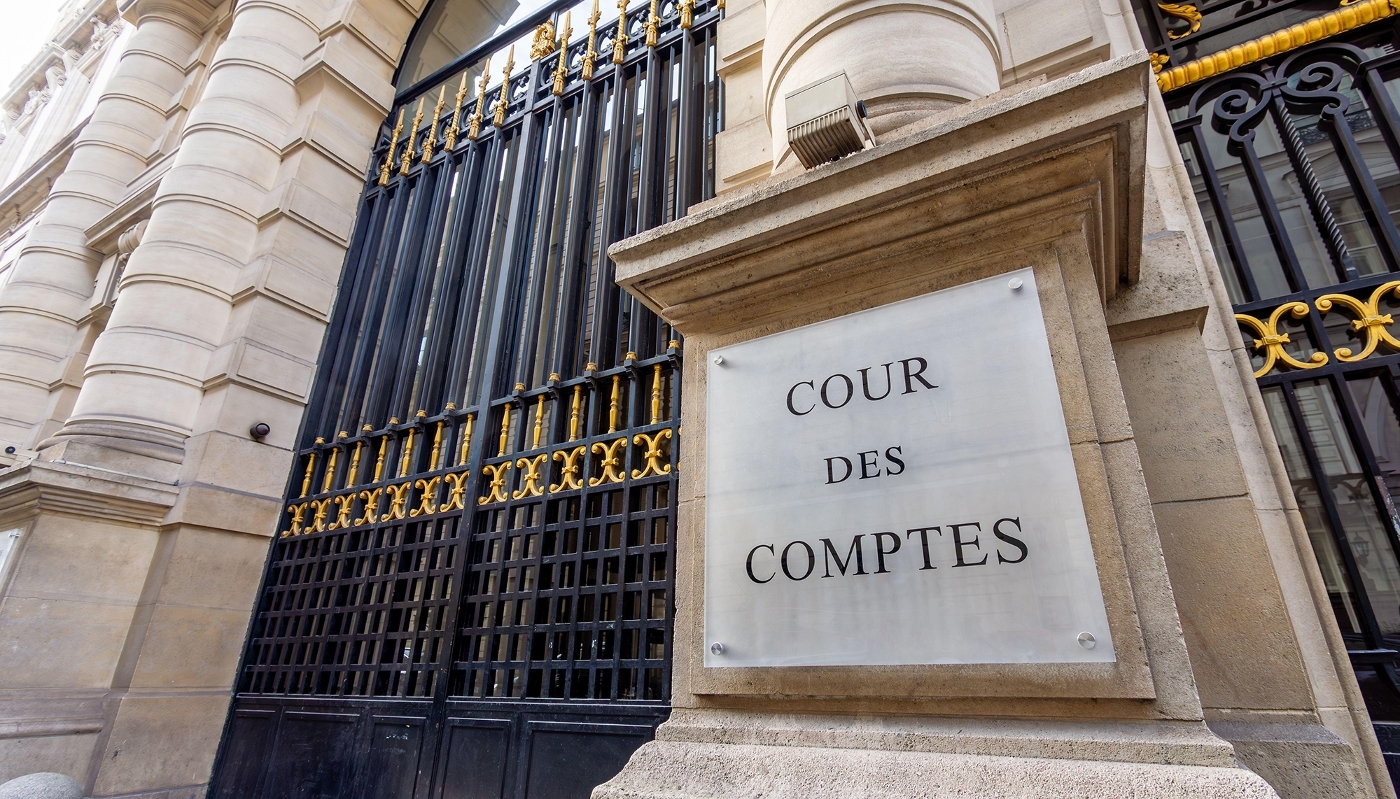 L'entrée de la Cour des comptes, à Paris, en 2024.
