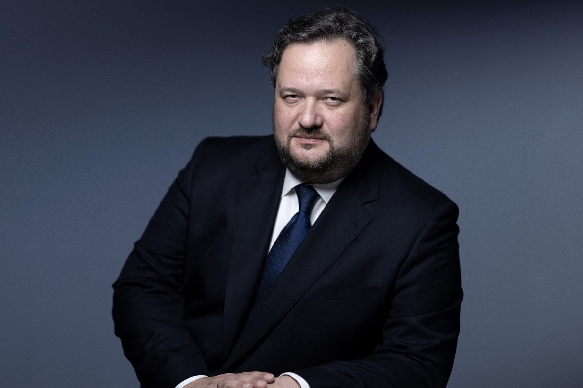 Le directeur général de la Société générale, Slawomir Krupa, en mai 2023. 