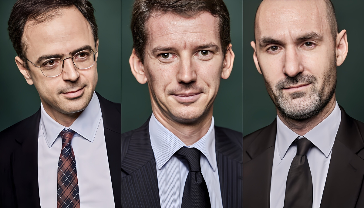David Lubek, Guillaume Appéré et Julien Lagubeau.