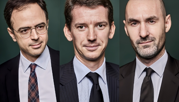 David Lubek, Guillaume Appéré et Julien Lagubeau.