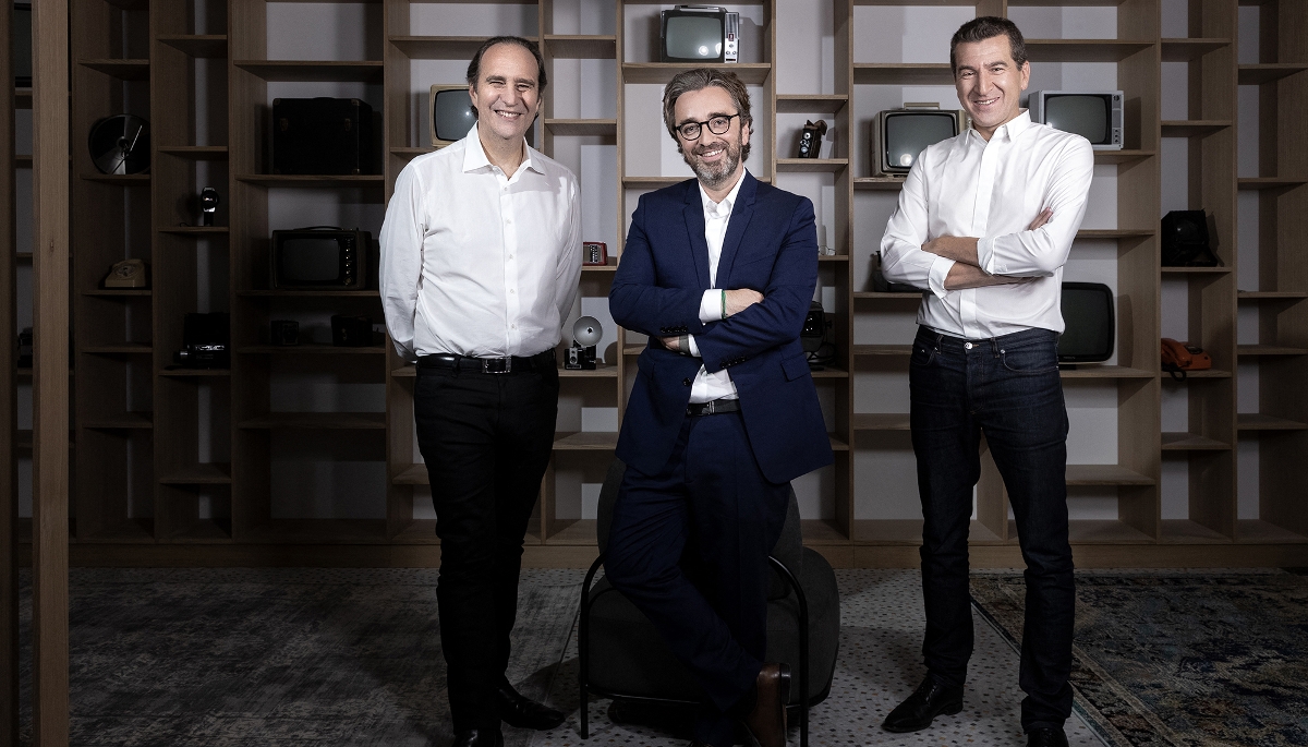 Xavier Niel, Pierre-Antoine Capton et Matthieu Pigasse.