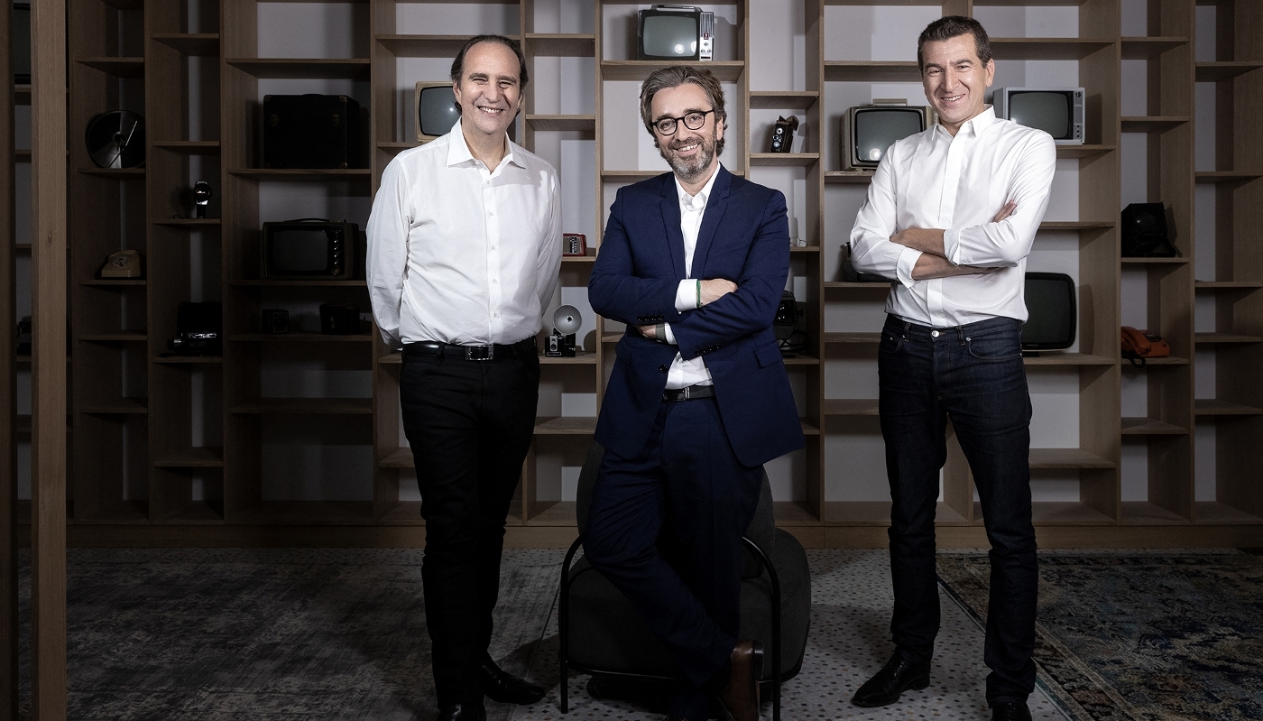 Xavier Niel, Pierre-Antoine Capton et Matthieu Pigasse.