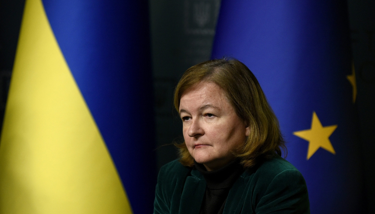 Nathalie Loiseau, à Kiev, en décembre 2022. 