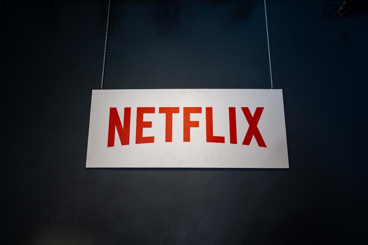 Le logo de la plateforme vidéo Netflix.