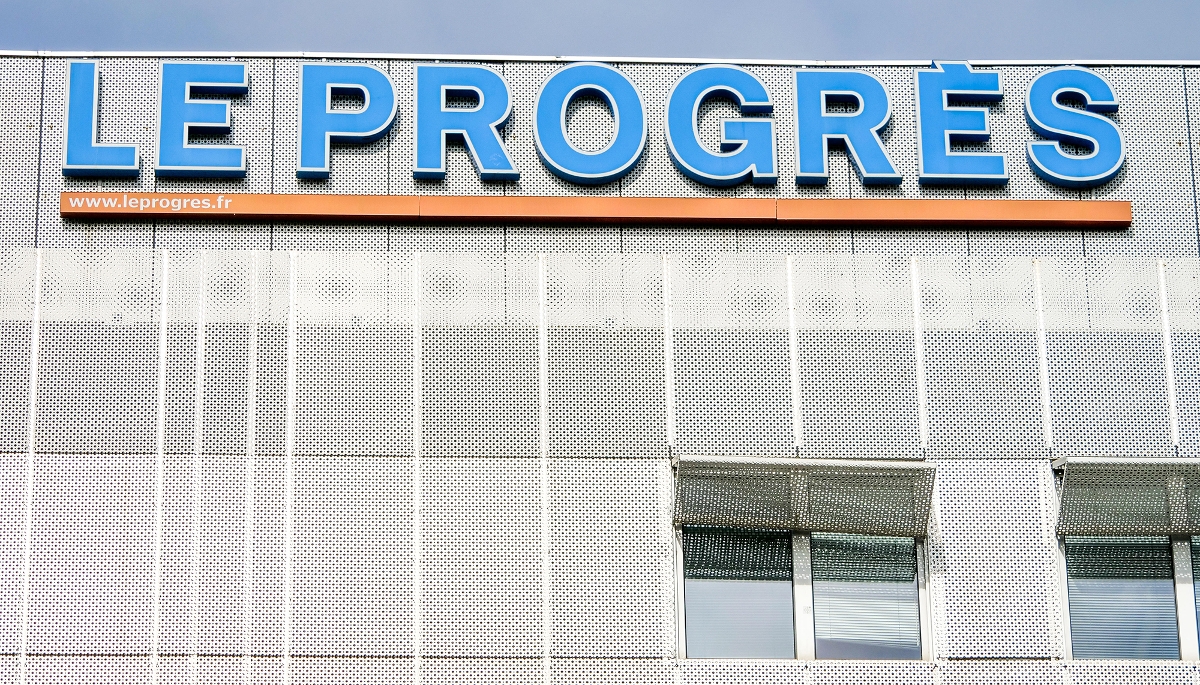 Le siège du quotidien lyonnais Le Progrès.