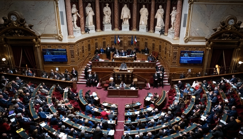 L'hémicycle du Sénat.