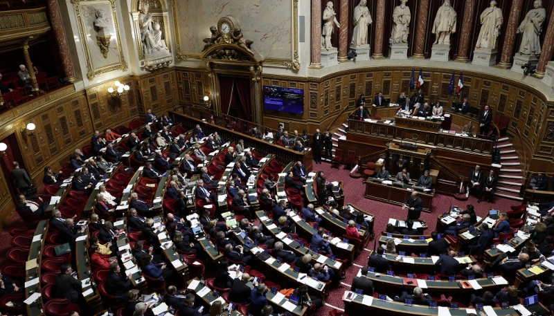 L'hémicycle du Sénat.