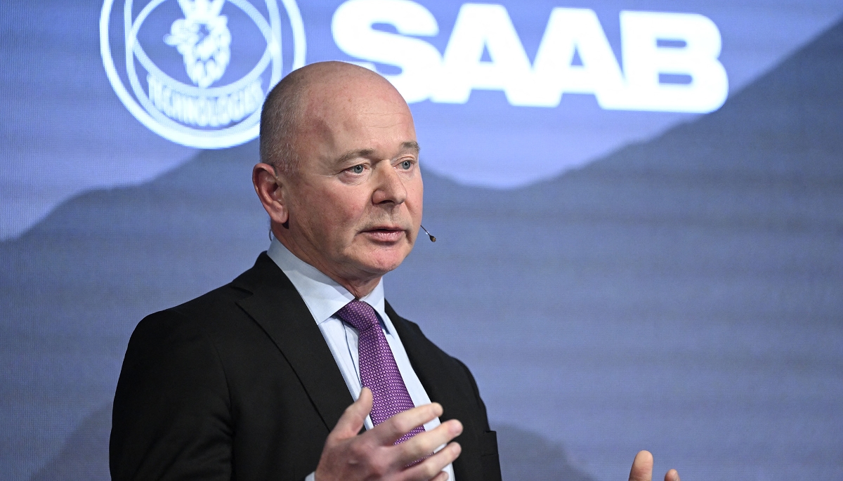 Le PDG de Saab, Micael Johansson.