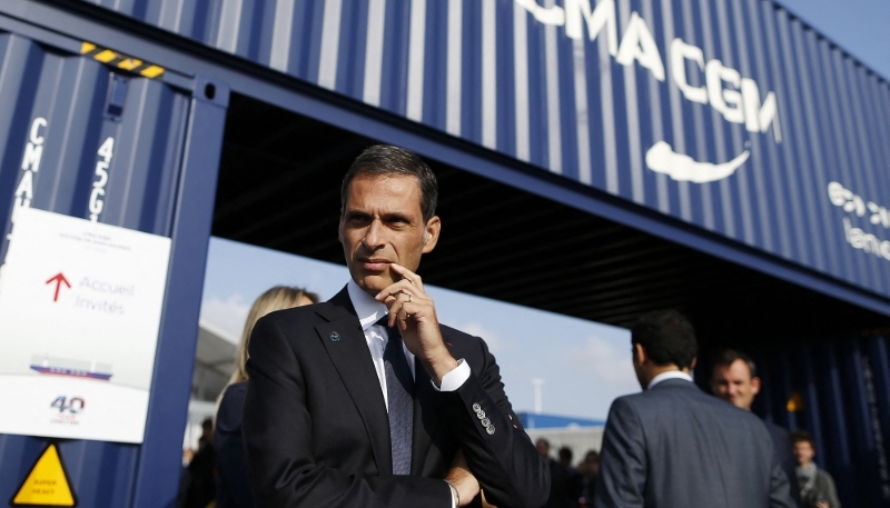 Le PDG du groupe CMA CGM, Rodolphe Saadé, au Havre, le 6 septembre 2018.