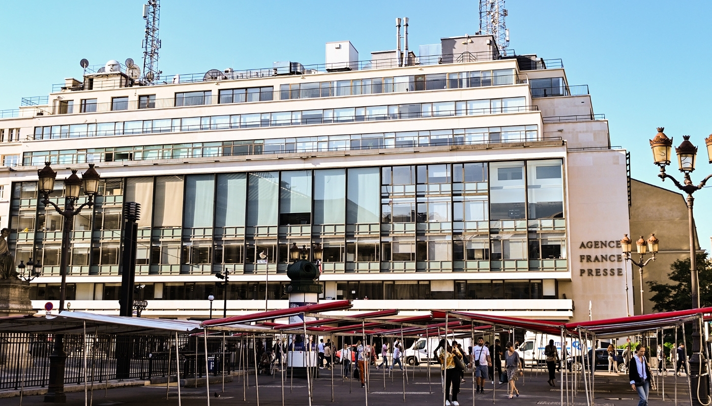 Le siège de l'Agence France-Presse, à Paris.
