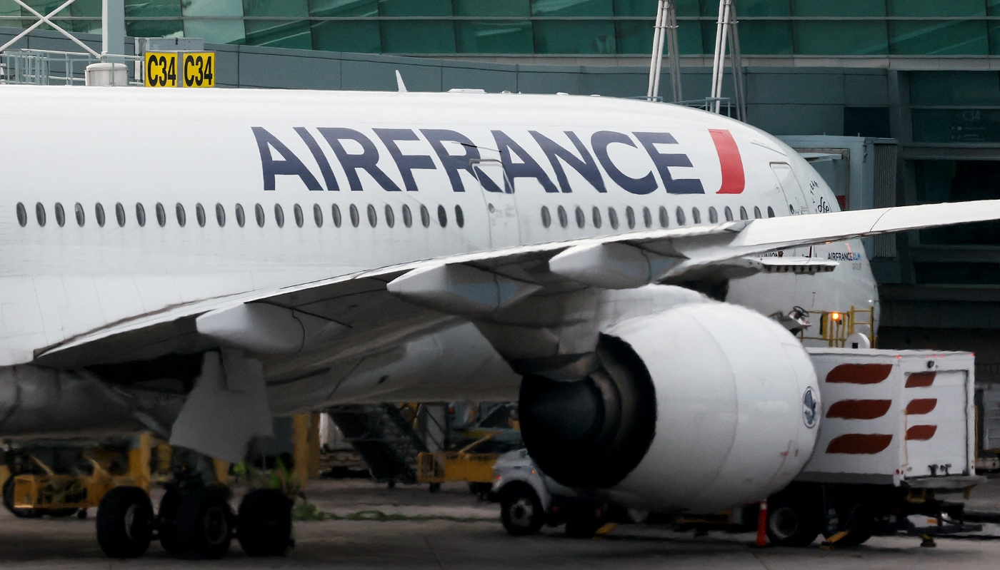 Un avion d'Air France vu à l'aéroport Pearson de Toronto, le 12 juin 2023.