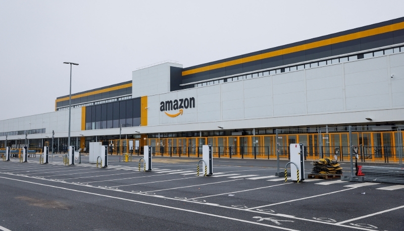Le site essonnien d'Amazon France Logistique, à Brétigny-sur-Orge.