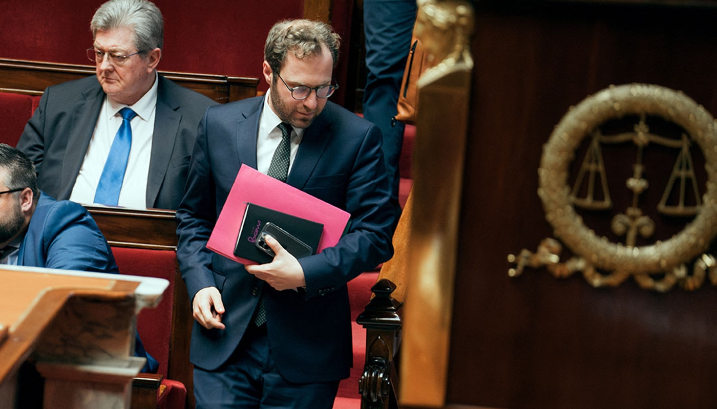 Le député Antoine Armand, à l'Assemblée nationale, mars 2025.