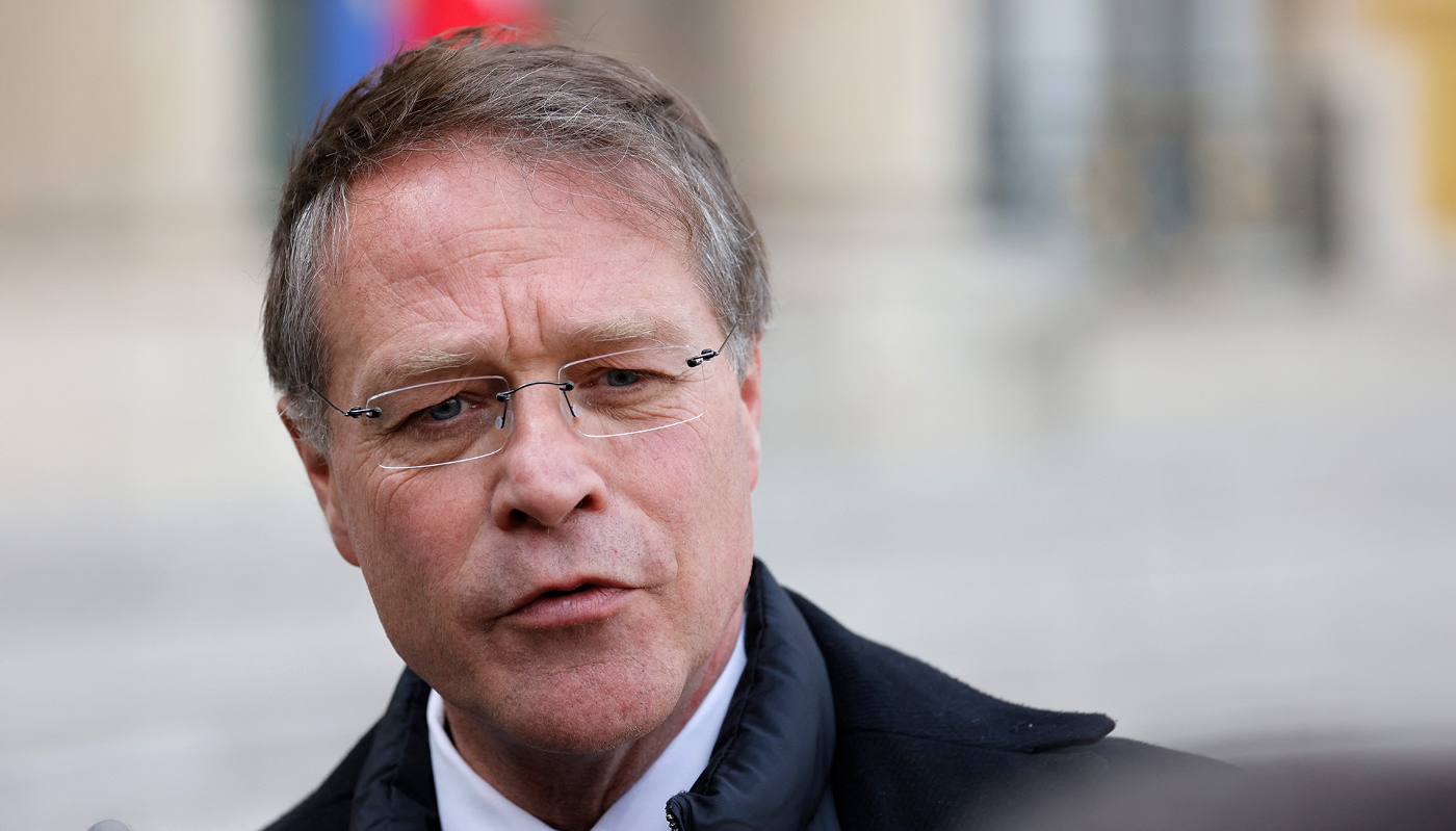 François Asselin, le président de la CPME, à l'Élysée en avril 2023.