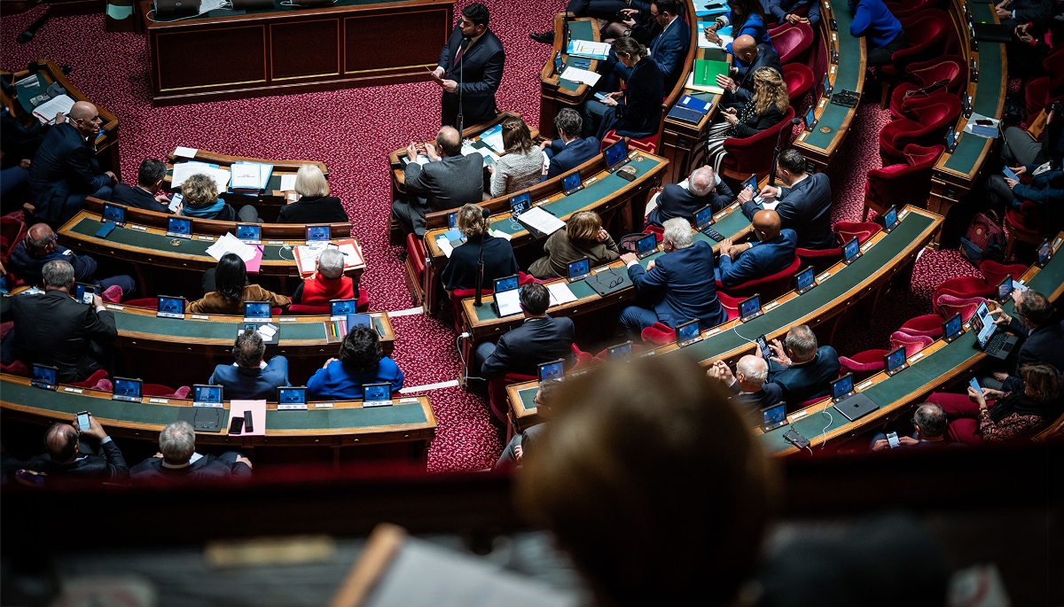 Une session de questions au gouvernement au Sénat.