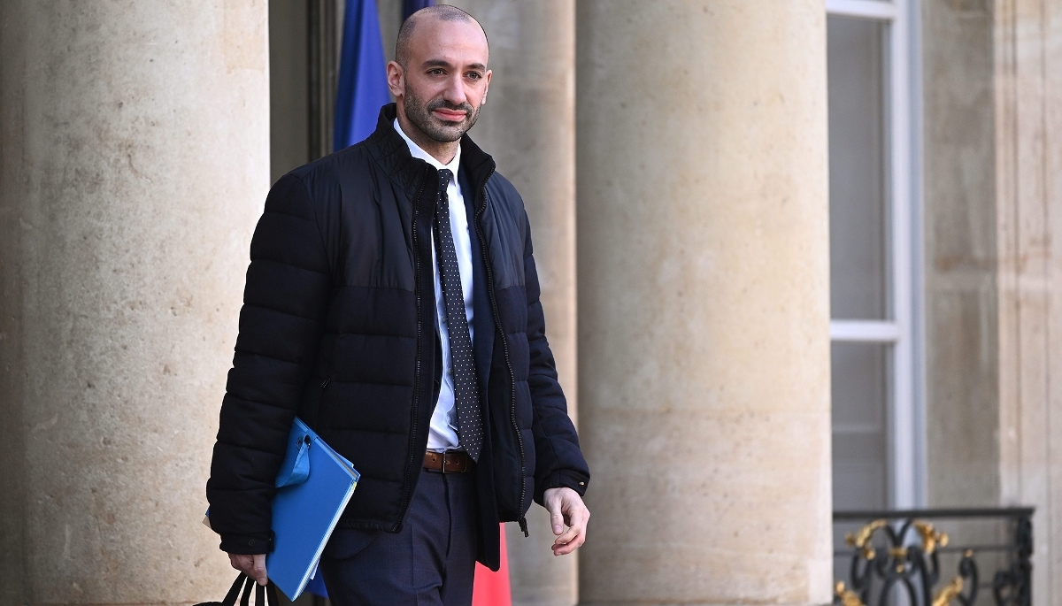 Le ministre délégué chargé de l'Europe, Benjamin Haddad, à l'Élysée, le 3 janvier 2025.