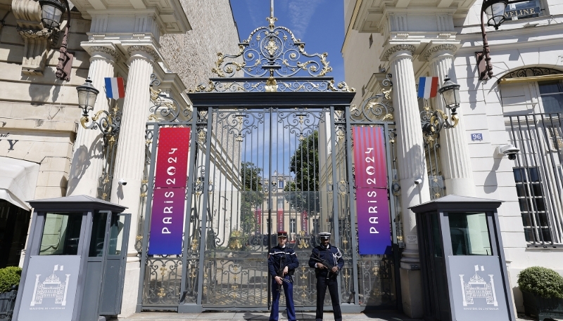 Le ministère de l'intérieur, place Beauvau à Paris.