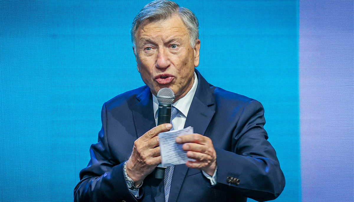 Philippe Boucly, président de France Hydrogène, sur le site de l'aéroparc de Fontaine, le 13 juin 2024. 