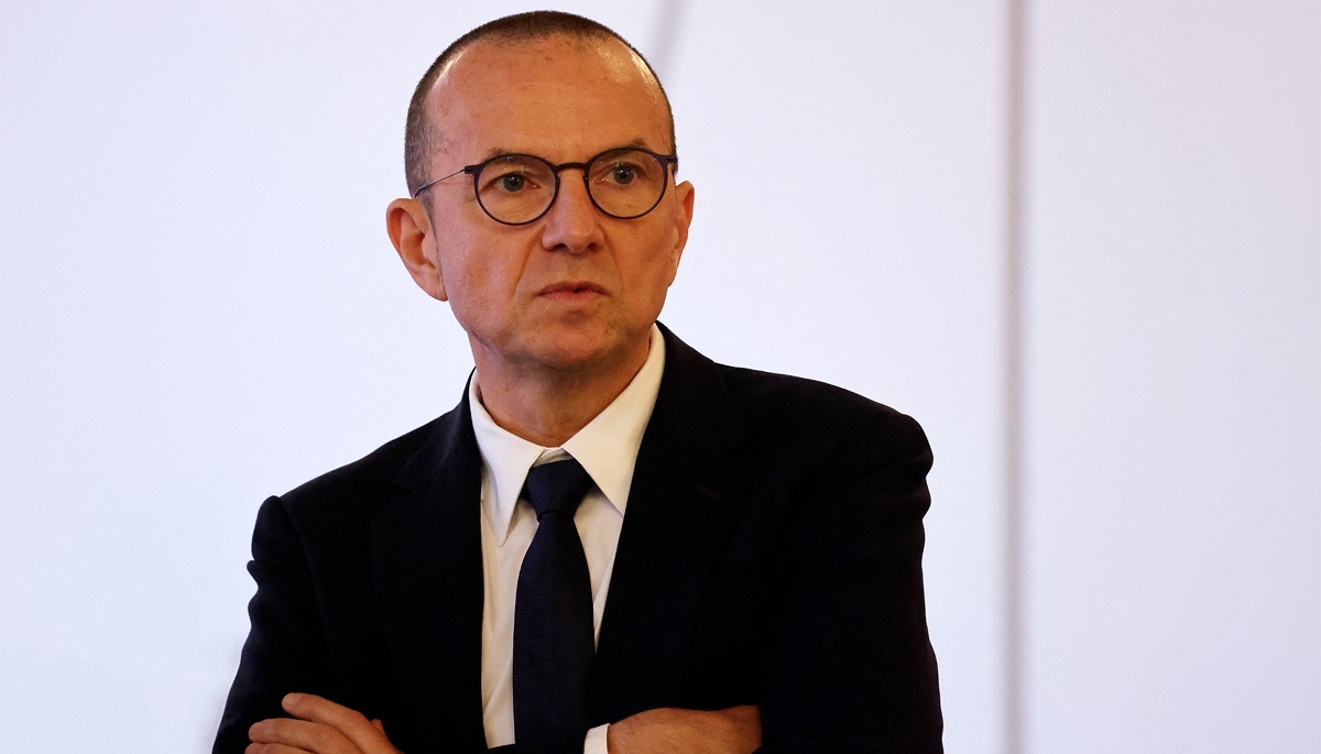 Olivier Blum, PDG de Schneider Electric, à l'Élysée, le 1er juin 2026.