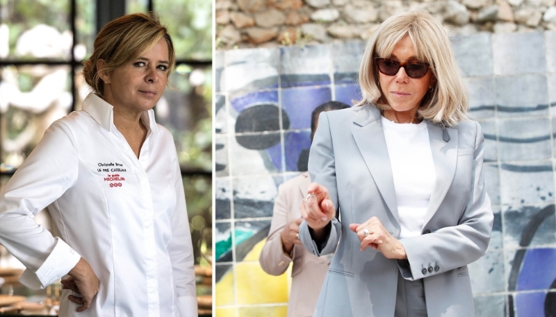 Christelle Brua et Brigitte Macron.