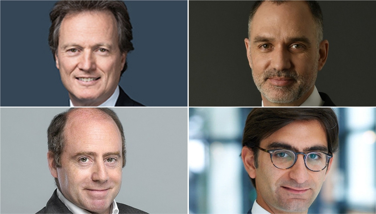 Le fondateur du cabinet d'avocats d'affaires Jérôme Bersay et ses associés Julien Anfruns, Guillaume Seligmann et Calmann Bellity (de g. à dr., de haut en bas). 