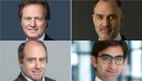 Le fondateur du cabinet d'avocats d'affaires Jérôme Bersay et ses associés Julien Anfruns (de g. à dr., de haut en bas), Guillaume Seligmann et Calmann Bellity. 