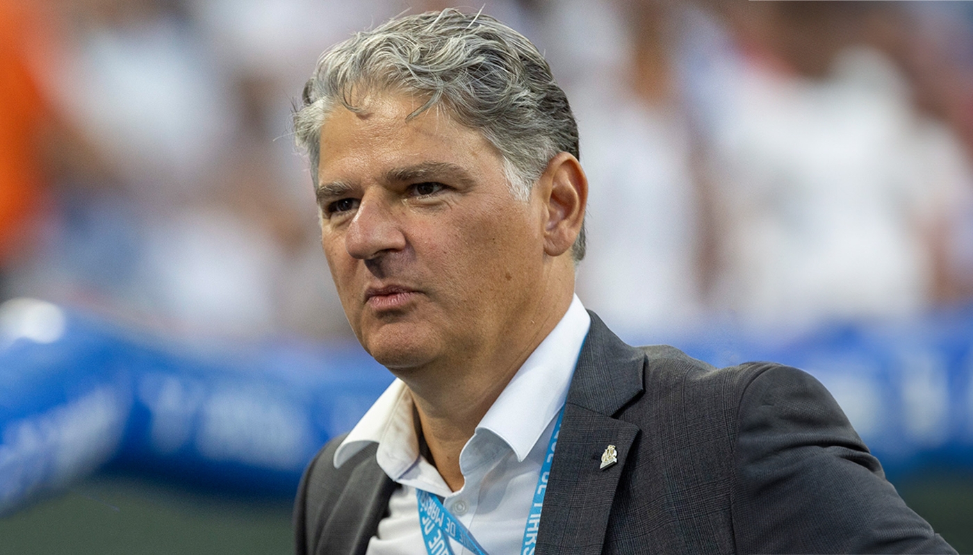 Jacques Cardoze, en août 2022, lors d'un match de foot de Ligue 1 à Marseille.